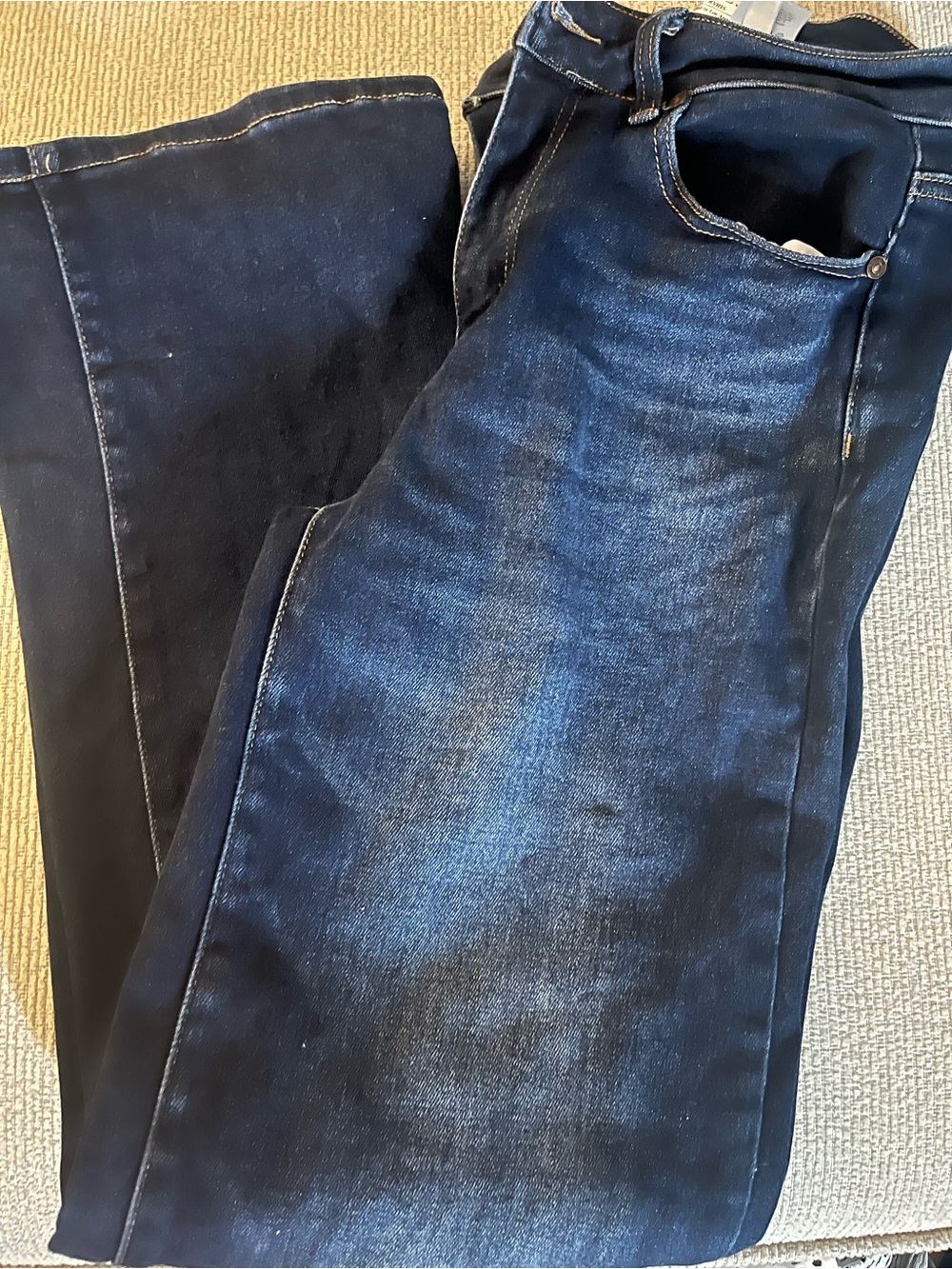 Diamante wide leg jeans